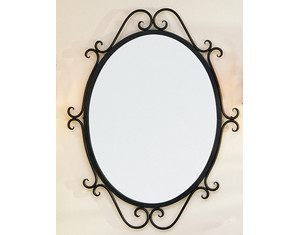 St Thomas Creations Granada Oval Scroll Pedestal Sink Mirror - Fast FREE FedEx Shipping!