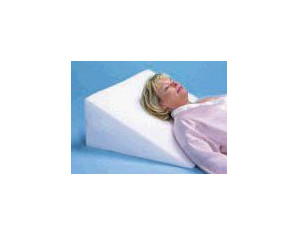 Hermell Foam Slant with White Polycotton Zippered Cover