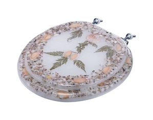 Control Brands Standard White/Underwater Theme Toilet Seat