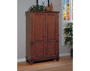 Sunrise Home Furnishings Classic Transitional Walnut Computer Armoire - FREE Inside Delivery!