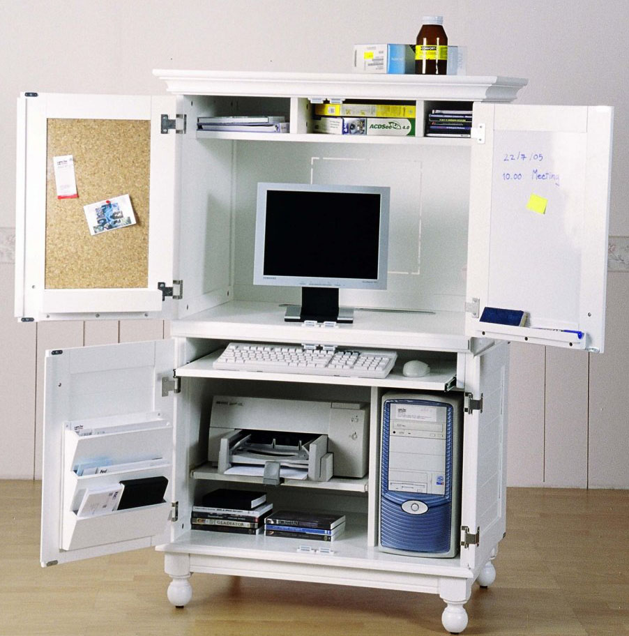 Home Styles Hampton Solid Wood Computer Armoire image