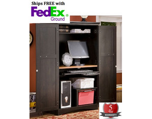 South Shore Gascony Computer Armoire - Fast FREE FedEx Shipping!