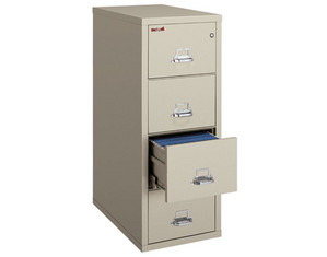 Fire King Vertical File Cabinet