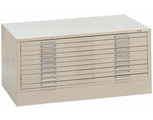 Mayline Group 10 Drawer Self Contained Steel File Cabinet for 36 x 48 inch Sheets - FREE Inside Delivery!