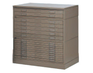 Mayline Group Hamilton Regular Series Plan 5 Drawer File Cabinet for 36 x 48 inch Sheets - FREE Inside Delivery!