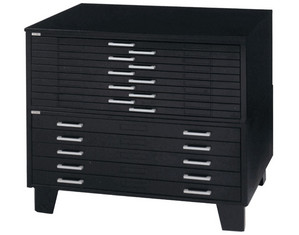 Mayline Group Hamilton Unit System 5 Drawer with Dust Cover File Cabinet for 42 x 72 inch Sheets - FREE Inside Delivery!
