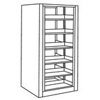 Black  Rotary File Cabinets