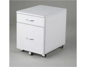 ItalModern Ledah Leather Low File Fabinet
