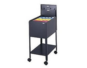 Safco Standard Mobile Tub File Cabinet with Lock - Fast FREE FedEx Shipping!