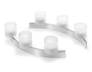 Blomus Tiseo 2 Piece Curve Tealight Holder Set Candelabra