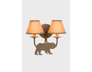Steel Partners Sconce - Double - Bear