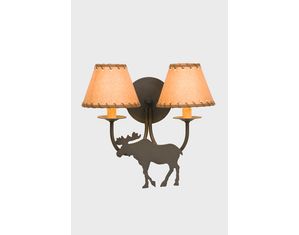 Steel Partners Sconce - Double - Moose