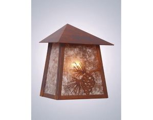 Steel Partners Tri Roof Sconce - Mission  - Wet Location