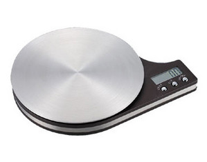 VMC Stainless Steel Round Platter Digital Kitchen Scale