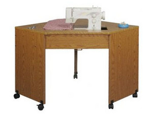 Roberts Deluxe Lever Lift Corner Sewing Table
