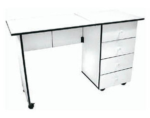 Sullivans White Portable Craft Table - Fast FREE FedEx Shipping!