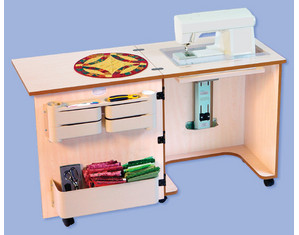 Sylvia Design Compact Sewing Machine Cabinet
