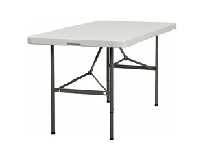 Save  on 30 Inch W X 60 Inch L Plastic Bi-Fold Folding Table at The Folding Table Superstore