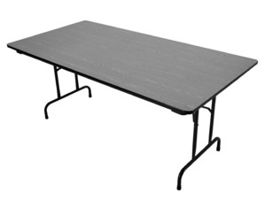 Allied Vinyl Edge Rectangular High Pressure Laminated Folding Table - Fast FREE FedEx Shipping!