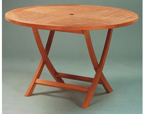 Anderson Teak 47 inch Round Butterfly Folding Table - FREE Inside Delivery!