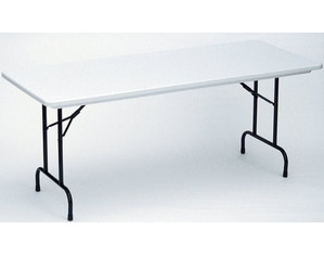 Correll 29 inch Standard Height Blow Molded Folding Table