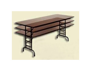 Correll 29 inch Standard Height Melamine Top Folding Table - FREE Inside Delivery!
