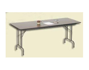 Correll Adjustable Height Melamine Top Folding Table - Fast FREE FedEx Shipping!