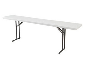 National Public Seating Rectangular Narrow Folding Table