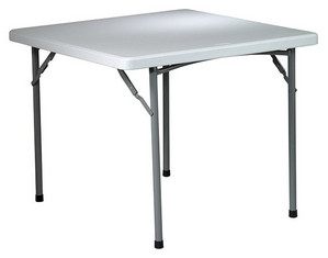 Office Star 36 inch Square Resin Folding Table - Fast FREE FedEx Shipping!