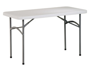 Office Star 4 ft Resin Banquet Folding Table - Fast FREE FedEx Shipping!