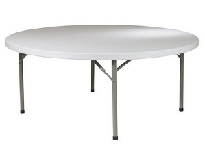 Office Star Round Resin Multi Purpose Folding Table