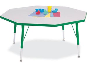 Jonti-Craft Rainbow Accents KYDZ Octagon Shaped Activity Table