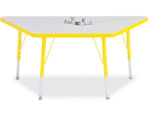 Jonti-Craft Rainbow Accents KYDZ Trapezoid Activity Table