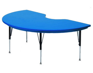 Correll Kidney Shape Blow Molded Classroom Activity Table - Fast FREE FedEx Shipping!
