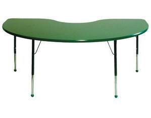 Mahar Manufacturing Kidney Shape Adjustable Classroom Activity Table - Fast FREE FedEx Shipping!