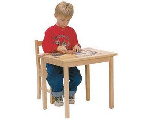 Steffy Wood Solid Maple Classroom Activity Table - Fast FREE FedEx Shipping!