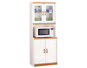 Ameriwood Cabinet with Glass Door Hutch