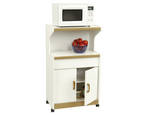 Ameriwood Oak Trim Microwave Cart - Fast FREE FedEx Shipping!