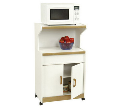 Ameriwood Oak Trim Microwave Cart