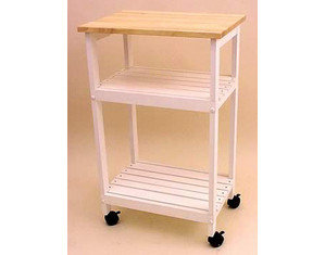 Catskill Craftsmen Utility Microwave Butcher Block Cart - Fast FREE FedEx Shipping!