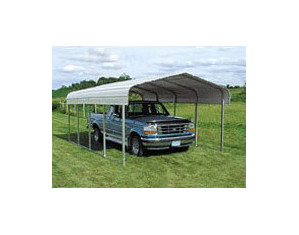 VersaTube Building Systems 20 x 7.5 ft without Truss Braces Carport