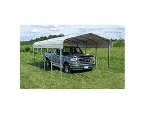 VersaTube Building Systems 20 x 8.5  ft without Truss Braces Carport