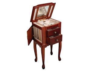 Mele Victory Collection Walnut Jewelry Armoire