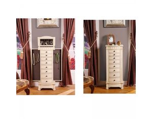 Nathan Direct Muscat 8 Drawer Charging Jewelry Armoire