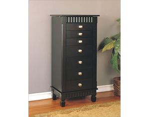 Powell Contemporary Merlot Jewelry Armoire - FREE Shipping!