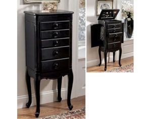 Powell Hills of Provence Antique Black over Terra Cotta Overpacked Jewelry Armoire