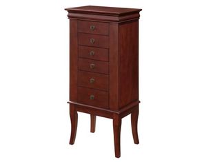 Powell Louis Philippe Marquis Cherry Wooden Jewelry Armoire