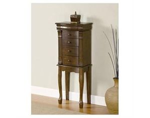 Powell Louis Philippe Walnut Jewelry Armoire