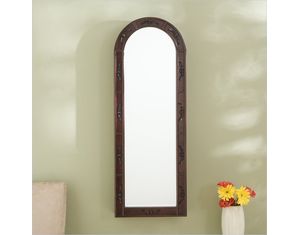 SEI Arbor Wall Mount Dark Cherry Jewelry Armoire