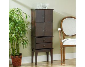 SEI Cherry Jewelry Armoire